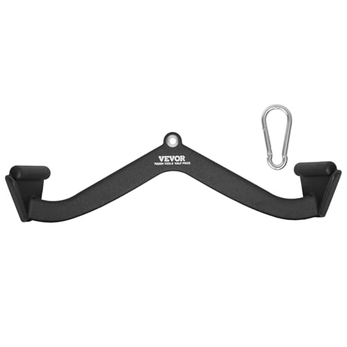 VEVOR Barre de Tirage Musculation en Forme de V, Accessoires pour Machine à Poulie en Acier Massif...