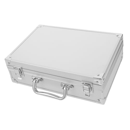 Portable Aluminum Alloy Tool Box with Sponge Lining Versatile Briefcase for Office Home Stylish Storage for Instruments Documents Lightweight Easy to Carry