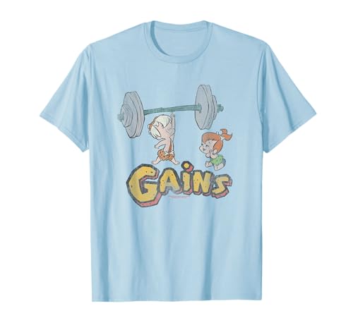 The Flintstones Distressed Bam Bam Gains Maglietta