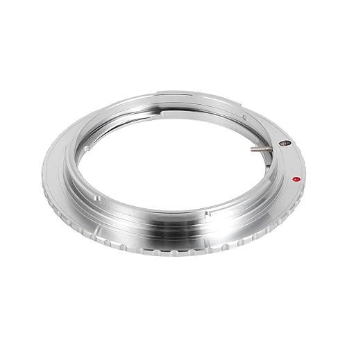 Adaptador de lente PHOLSY compatible con lentes Olympus OM para cámaras Canon EF | Enfoque manual, de Olympus a EOS, de OM a EF, convertidor de lente miniatura 6