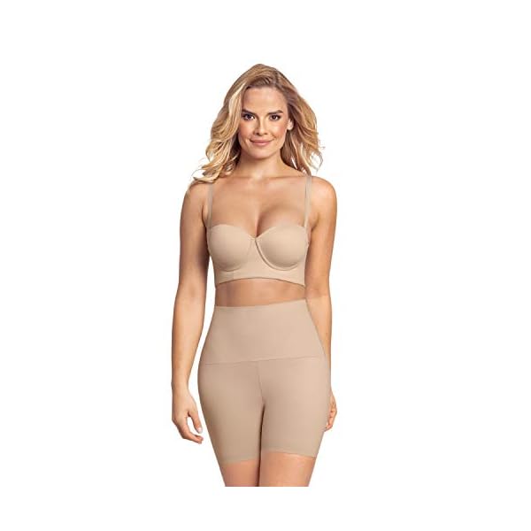 Leonisa booty enhancer open-back underwear for women - Butt lifter shapewear shorts