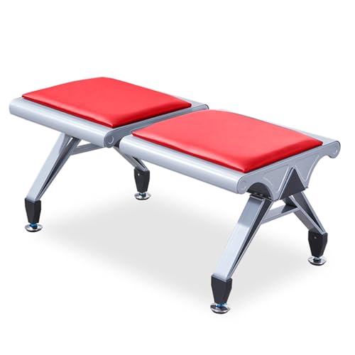 Airport Waiting Room Chair, PU Cushion Reception Bench, Office Guest Seating for Lobby, Hospital, Bank, Salon, Barber Shop, Conference Room Furniture