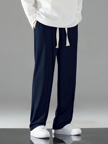 Image of GRECIILOOKS Men's Lycra Cargo Track Pants - Loose Fit Joggers for Men | Korean Style Travel & Lounge Wear with Pockets (Available in Plus Size)