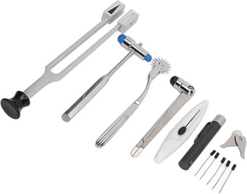 Kit de diagnóstico neurológico de 7 piezas con martillo miniatura 6