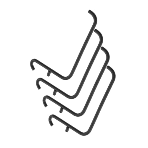 VILLFUL Metal Paint Bracket Hooks 4-Pack Desk Tool Storage Organizers Pegboard Hooks Easy Installation for Home Office