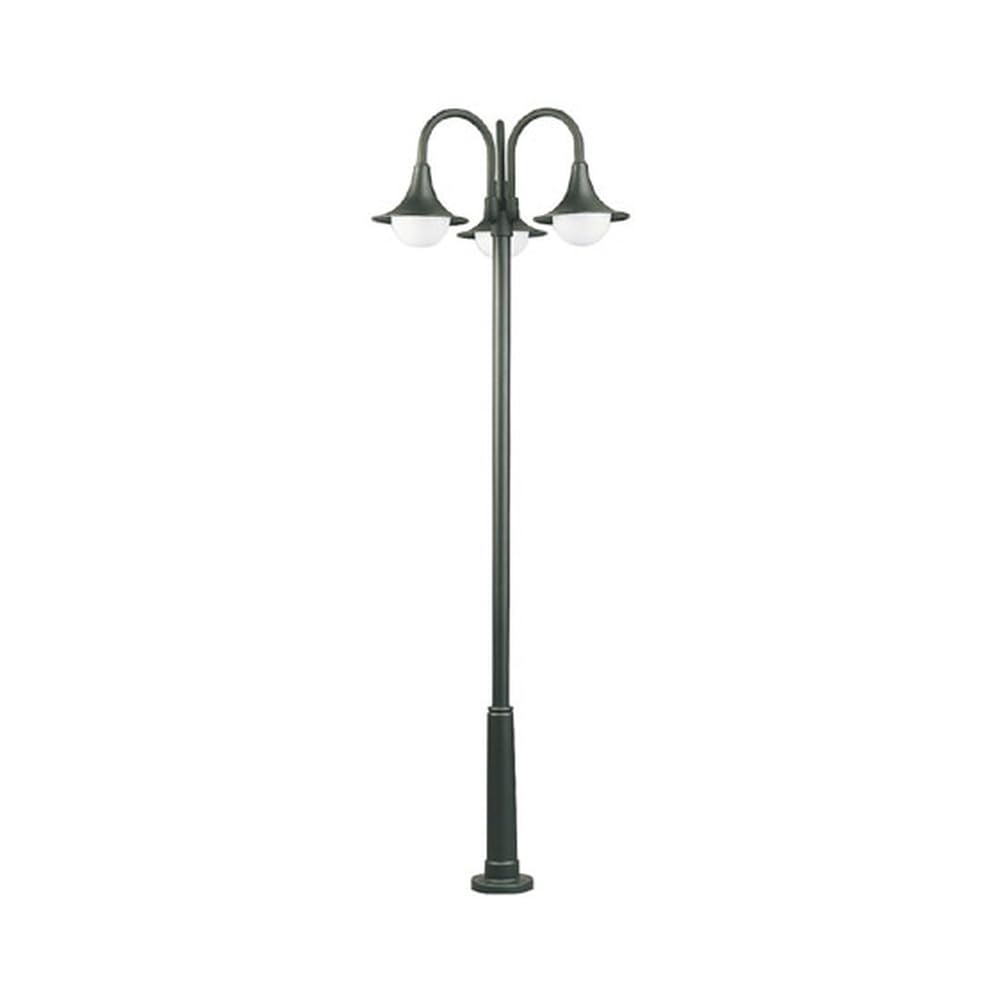 Albert 662073 mástil lámpara, aluminio, E27, 18 x 220 cm, color negro