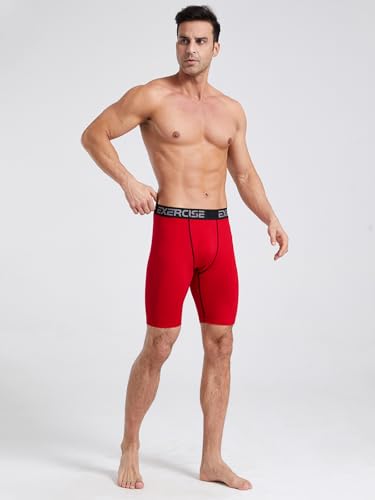 6/5/4 Pack Compression Shorts Men Compression Underwear for Men Spandex Sport Shorts for Running Workout Athletic3