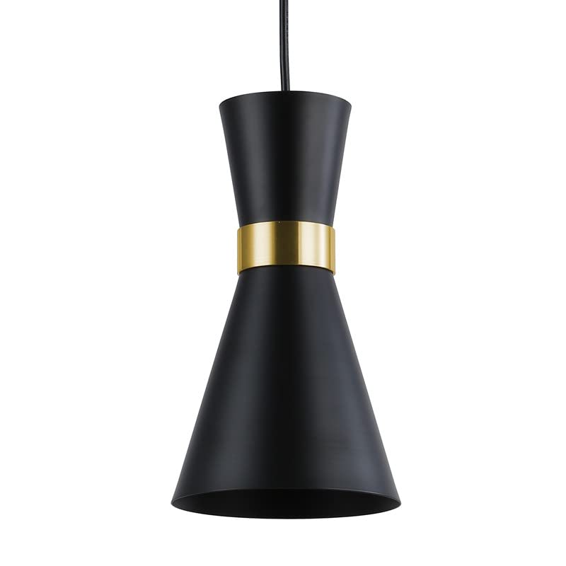 Lámpara Colgante Nórdica 'Marlón' E27 | Negro Y Dorado En Oferta Barcelona Led Lámpara Colgante Nórdica Marlón E27