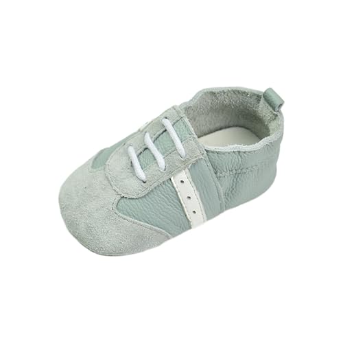 RNTOP Baby Shoes Infant Christmas Soft Sole Leather Shoes Toddler Boy Girl Non Slip Slippers Newborn First Walking Shoes (Grey, 3-6 Months)