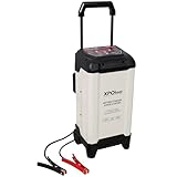 Donext Smart Wheeling 250A Automotive Battery Charger, 120V for 6V & 12V Battery, ETL Certified Battery Charger and Maintainer, Black White