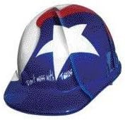 FIBRE-METALHoneywell Safety Products Safety by SuperEight Thermoplastic Cap-Style Hard Hat with 8-Point Ratchet Suspension, Texas Flag Full Graphic (E2RW00A286)