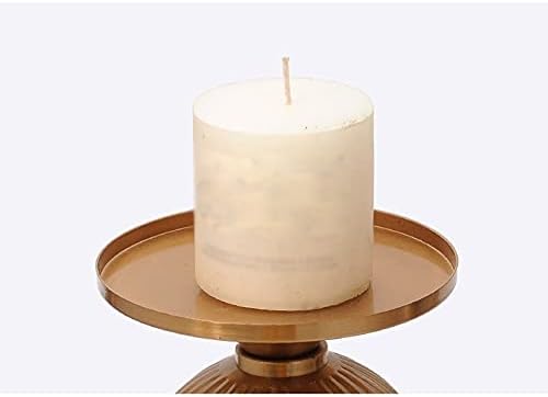 candle-holder Modern Stainless Steel Candlestick Living Room Study Home Furnishings Luxury Romantic Dining Table Decoration Lamp Creative Candlestick Decoration candlestick(Medium)