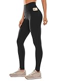 CRZ YOGA Butterluxe Workout Leggings Pockets 31" - High Waisted Athletic Gym Womens Yoga Pants for Tall Women Black Large