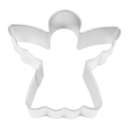 Cybrtrayd R and M Angel 4-Inch Cookie Cutter in Durable, Economical, Tinplated Steel
