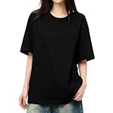 [BEMOKURI] tシャツ レディース 半袖 【綿100・ゆったり体型カバー・細見え】 トップス 夏 春 カットソー ティーシャツ クルーネック 着痩せ 透けない よれない 通気性 カジュアル シンプル 無地 おしゃれ