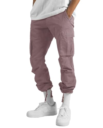 Image of Noble Monk Men's Cargo Pant | Drawstring | Solid Cargo | Multi Pockets Trackpant