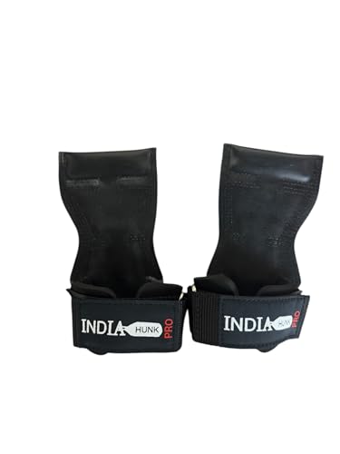 new Premium Weight Lifting Wrist Hooks Straps for Maximum Grip Support - Deadlift Gloves and Grip Pads Alternative in Fitness Gym Power Training Like Pull Up Deadlifting & Shrugs (black)