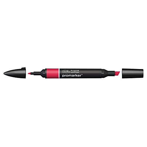Image of Winsor & Newton Promarker, Alcohol Based Markers, Poppy (R565), Double Tipped Drawing Marker Set for Artists, Graphic Designers, Illustrators - Chisel & Fine Twin Tip, Streak Free Coverage