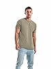 KLIEGOU Men's T-Shirts - Premium Cotton Crew Neck Tees S - 4XL, 2166 Army Green, XL #1