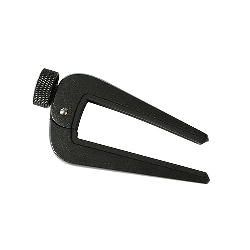 QUMIIRITY クリップ式ギターチューナー カポ アコースティックギター ウクレレ対応 ブラック