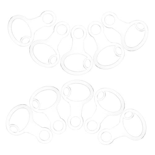 DOITOOL 30 Piezas Organizador de Hilos de Bordado Transparente Acrílico Bobinas para Cinta y Hilo Reutilizables para Colgar para Almacenaje y Manualidades de Costura