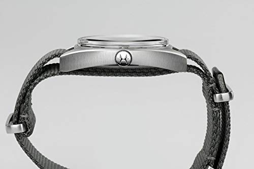 Image of Hamilton Khaki Aviation Pilot Mechanical Men's Watch, 36mm x 33mm Stainless Steel Case, Swiss Made, Black Dial Analog Wrist Watch for Men, 100m Waterproof, Mineral Crystal, Textile Strap