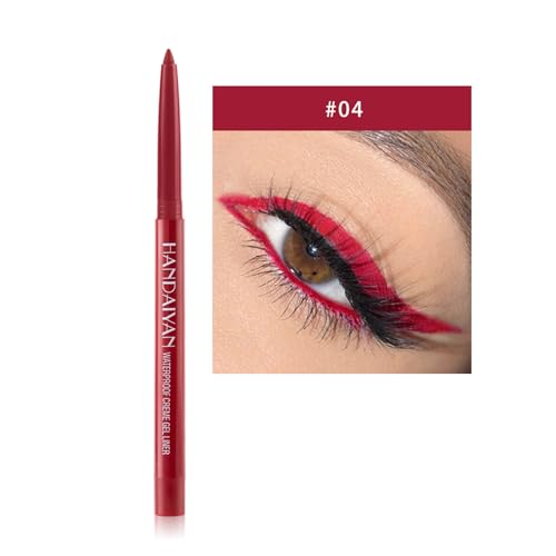 Dekrion Eyeliner Pencil, Waterproof Eyeliner Long-Lasting, Dark-Red Eyeliner thumb #1