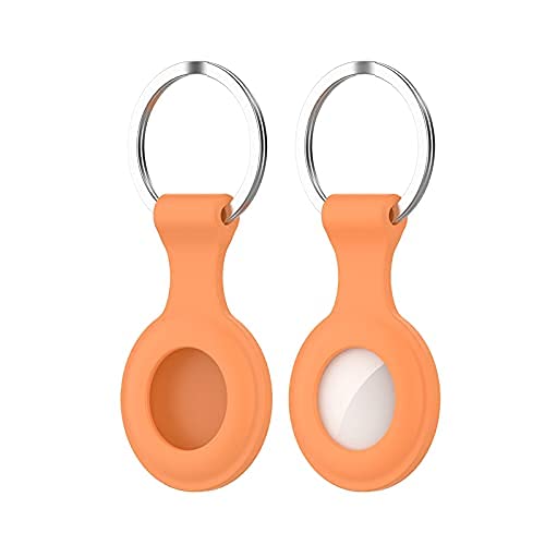 Image of M.G.R.J Anti Lost Cover Case for Airtag Scratch Proof Protective Cover Cases (Orange)
