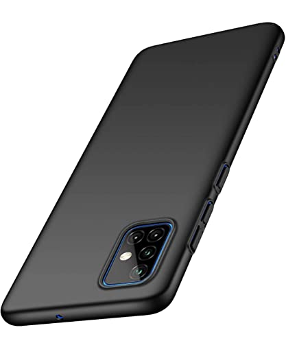 Image of Mobile Back Cover Case for Samsung Galaxy A71 (Silicone Case|CameraProtection|Black SC1510)