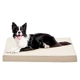 WATANIYA PET Memory Foam Large Dog Bed, Orthopedic Dog Bed for Crate with Cooling Gel Foam, Waterpro