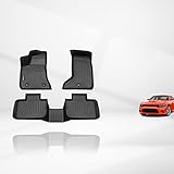KELCSEECS Floor Mats Custom for 2011-2023 Dodge Charger AWD/Chrysler 300, Not Fit RWD, Car Mats All Weather Guard Floor Liners Dodge Charger AWD/Chrysler 300 Accessories Front & Rear Row Black