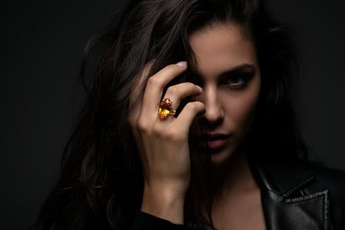 Bague cocktail citrine et or : l'accessoire idéal pour vos soirées