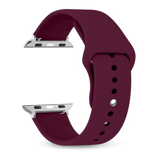 Image of YODI New Edition Soft Silicone Sport Strap Band for Fire-Boltt Ring BSW005, FireBoltt Ring Pro BSW029, CrossBeats Ignite Cube /Surge /S5 /S4 /S3 /S4 Max Smartwatch (Watch Not Included) (Winred)