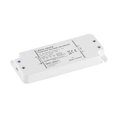 12W 12Vdc Constant Voltage LED Driver, Slim Design, Efficiency: 85%; Power Factor: 0.95 Cover