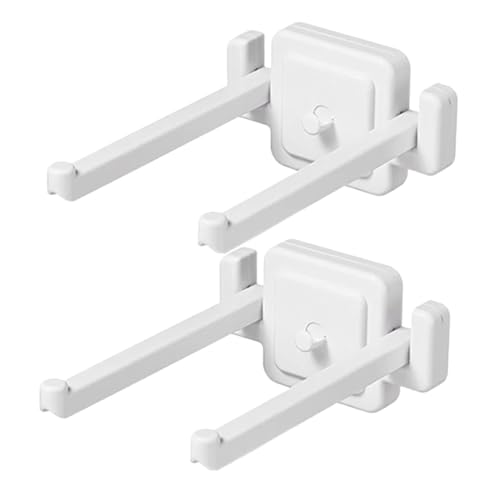 MOTHNUR 2個 免釘壁掛け折りたたみヘアバンドホルダー ヘアアクセサリー収納ラック 省スペース多機能壁掛けオーガナイザー ヘッドバンド整