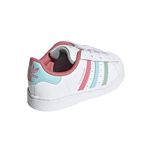 adidas Originals Kids Superstar Legacy Sneaker, White/Hazy Rose/Hazy Sky, 6.5 US Unisex Toddler3