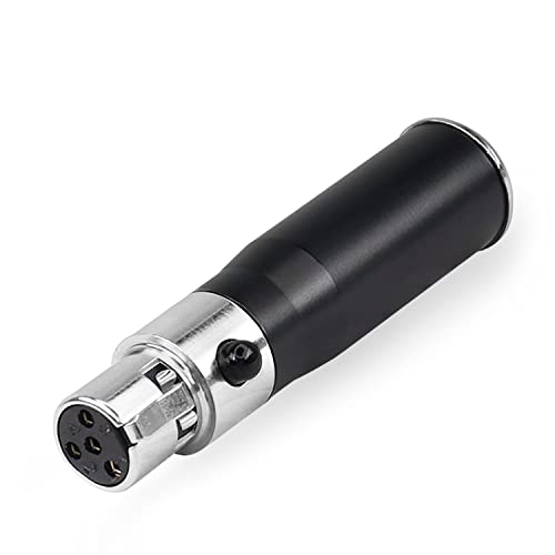 XMSJSIY Mini XLR to 4-Pin Female Audio Adapter for SLR Cameras Professional Cameras, Microphone Audio Equipment