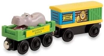Sodor Zoo Cars Compatible with Thomas & Friends Wooden Railway by Learning Curve - Sodor Zoo Cars - LC98017