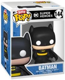 Funko Bitty POP! DC - Batman, Batgirl, the Joker and A Surprise Mystery Mini Figure - 0.9 Inch (2.2 Cm) - DC Comics Collectable - Stackable Display Shelf Included - Gift Idea - Party Bags Stocking