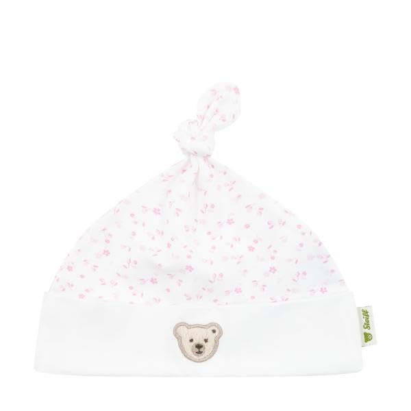 Steiff Mütze EU Größe 49 Bright White, Kinder Mütze, Ohrenschützer...