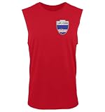Cape Verde Football Jersey Cabo Verdean Soccer Men's Sleeveless Shirt (Red, Large)