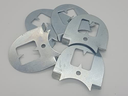 Jute und Fallenquelle® 5 Plättchen für Wühlmaus-Zangenfalle Ersatzplättchen/Auslöseplättchen/Stellplättchen/Köderplättchen/Spannplättchen