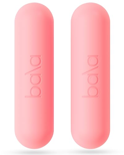 Bala Bars Dumbbell Set for Women & Men 3lb Dumbbells (Blush) - Set of 2 Bars Designed for Walking Strength Training HIIT Boxing & Aerobics - Dumbbell Weights for Working Out at Home