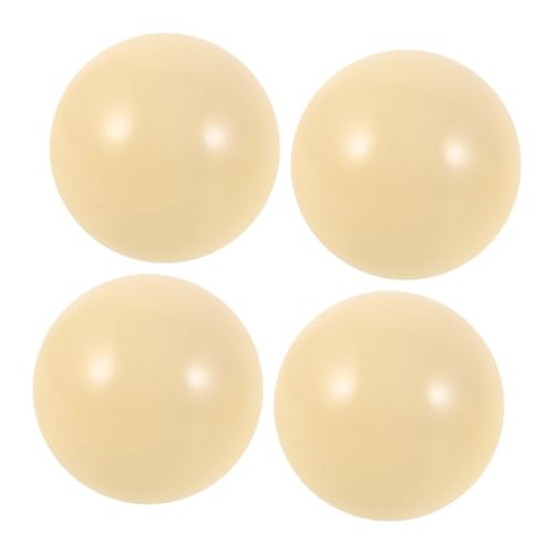 Boule de billard blanche 5 cm en résine solide par 4 pièces pour entraînement