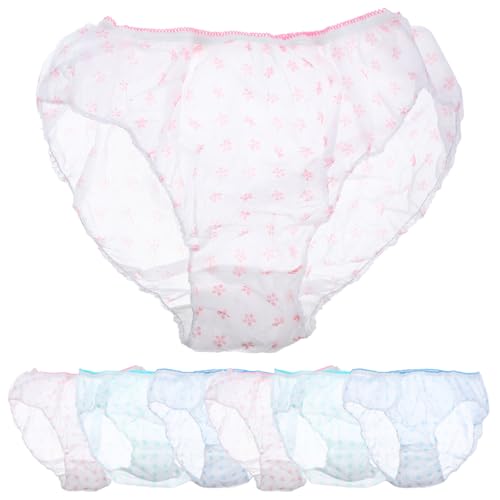 SHERCHPRY 7piezas Ropa Interior de Maternidad desechable Ropa Desechables de Viaje Postparto Bragas no Tejidas Interior desechable para Mujer