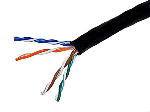 Cable Ethernet Monoprice UTP Cat5e 1000 pies negro miniatura 1