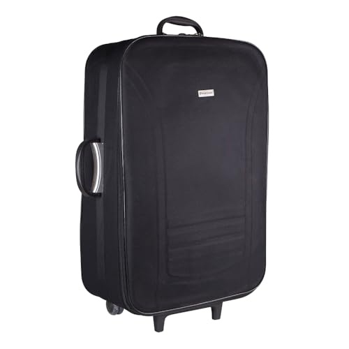 Mala De Tecido Com Rodinhas Tamanho Bordo - Argentina (Preto)