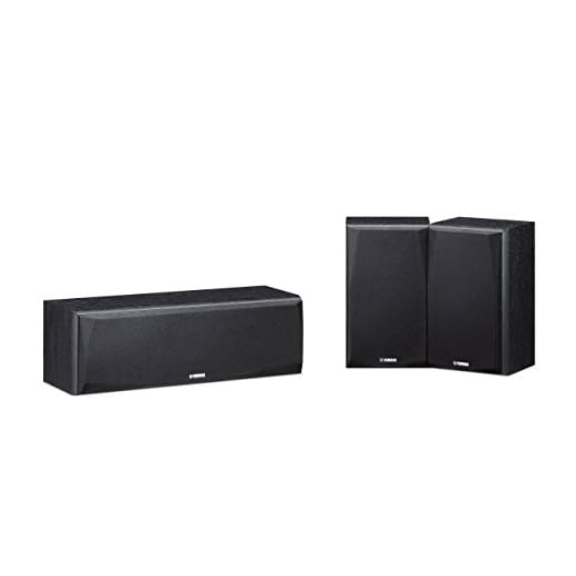 Kit de Caixas Acústicas Yamaha NS-P51 2 Surrounds e 1 Central para Sistemas de Home Theater 150W