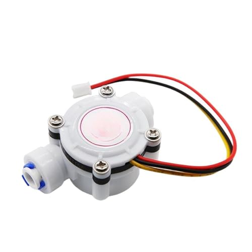 Sensor de flujo agua efecto Hall interruptor medidor de conexion rapida 1/4 de 2 puntos 6