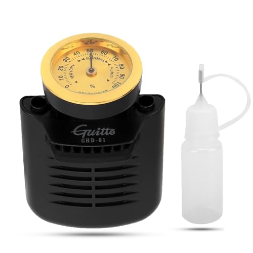Guitar Humidifier, Guitar Sound Hole Humidifier Hygrometer Humidity Care Musical Instrument Accessories for Acoustic Guitar Humidifier Hygrometer Guitar Humidity Care System